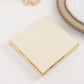 50 Pack Ivory Soft 2 Ply Disposable Cocktail Napkins with Gold Foil Edge, Paper Beverage Napkins - 6.5"x6.5"