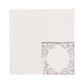 20 Pack White 3 Ply Premium Paper Cocktail Napkins with Silver Foil Lace, Soft European Style Wedding Beverage Napkins - 18 GSM
