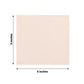 50 Pack 5"x5" Blush Soft 2-Ply Disposable Cocktail Napkins, Paper Beverage Napkins - 18 GSM