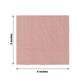 50 Pack 5"x5" Dusty Rose Soft 2-Ply Disposable Cocktail Napkins, Paper Beverage Napkins - 18GSM
