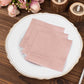 50 Pack 5"x5" Dusty Rose Soft 2-Ply Disposable Cocktail Napkins, Paper Beverage Napkins - 18GSM