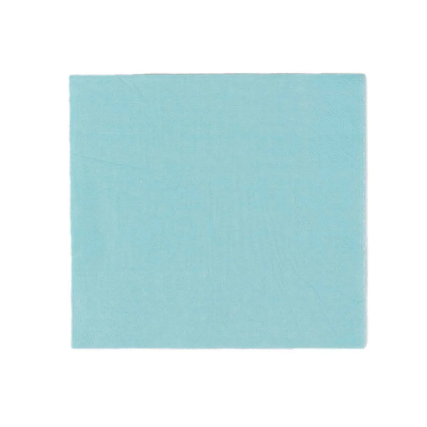 50 Pack 5"x5" Blue Soft 2-Ply Disposable Cocktail Napkins, Paper Beverage Napkins - 18 GSM