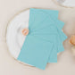 50 Pack 5"x5" Blue Soft 2-Ply Disposable Cocktail Napkins, Paper Beverage Napkins - 18 GSM