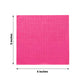 50 Pack Fuchsia Soft 2-Ply Disposable Cocktail Napkins, Paper Beverage Napkins 18 GSM - 5"x5"