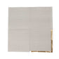 50 Pack Gray Disposable Cocktail Napkins with Gold Foil Edge, Soft 2 Ply Paper Beverage Napkins - 5"x5"