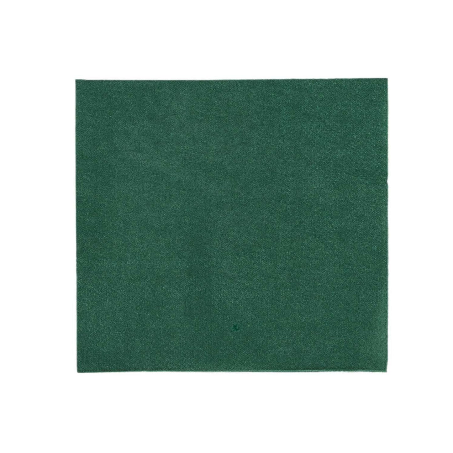 50 Pack Hunter Emerald Green Soft 2-Ply Disposable Cocktail Napkins, Paper Beverage Napkins 18 GSM - 5"x5"