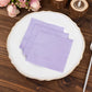 50 Pack Lavender Lilac Soft 2-Ply Disposable Cocktail Napkins, Paper Beverage Napkins 18 GSM - 5"x5"