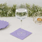 50 Pack Lavender Lilac Soft 2-Ply Disposable Cocktail Napkins, Paper Beverage Napkins 18 GSM - 5"x5"