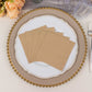 50 Pack 5"x5" Natural Soft 2-Ply Disposable Cocktail Napkins, Paper Beverage Napkins - 18 GSM