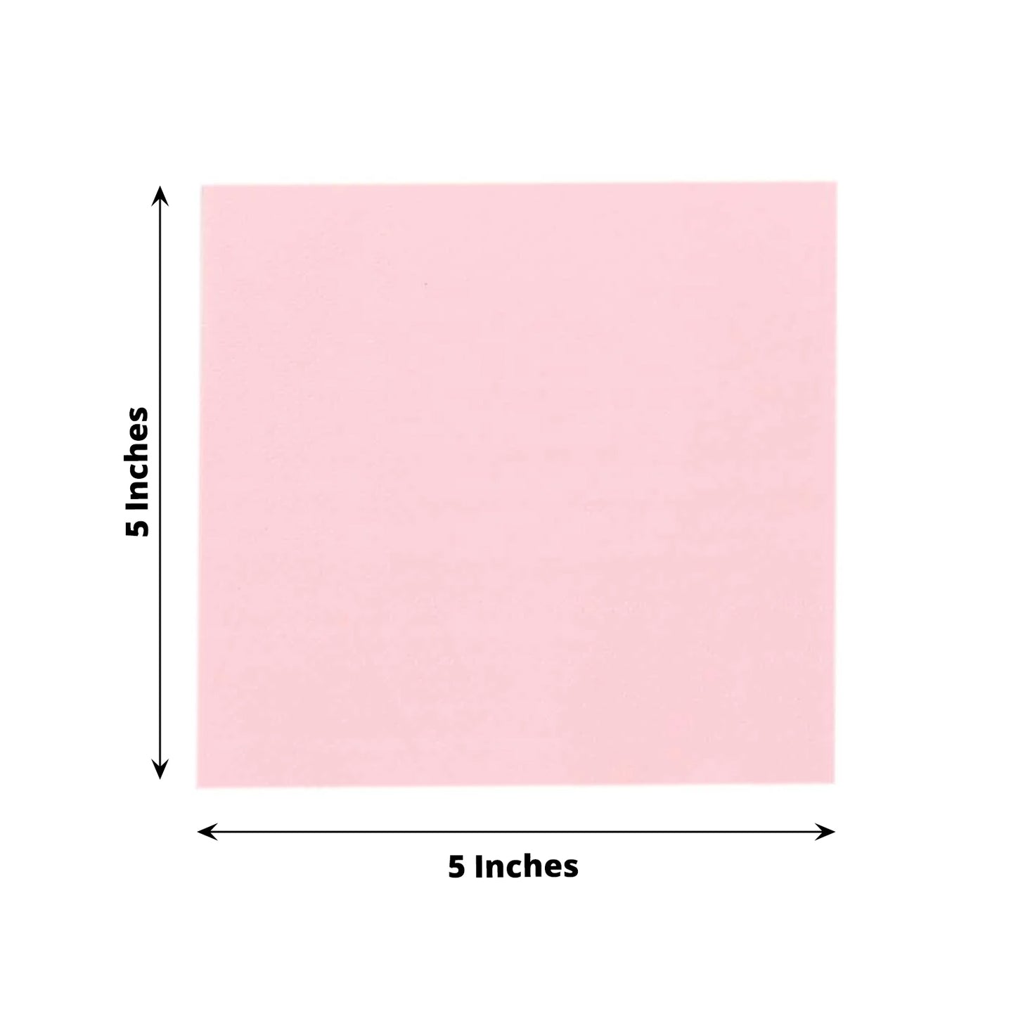 50 Pack | 5"x5" Pink Soft 2-Ply Disposable Cocktail Napkins, Paper Beverage Napkins - 18 GSM