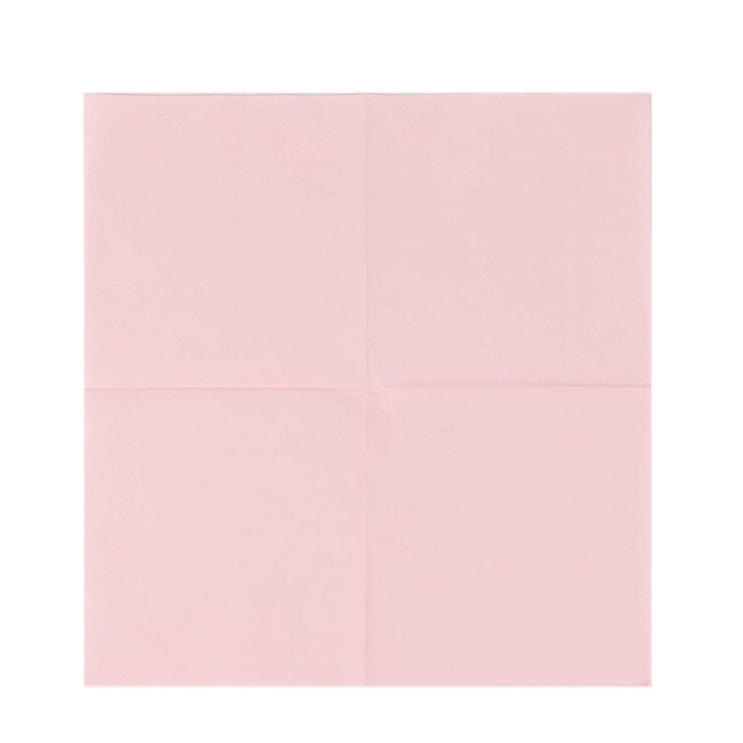 50 Pack | 5"x5" Pink Soft 2-Ply Disposable Cocktail Napkins, Paper Beverage Napkins - 18 GSM