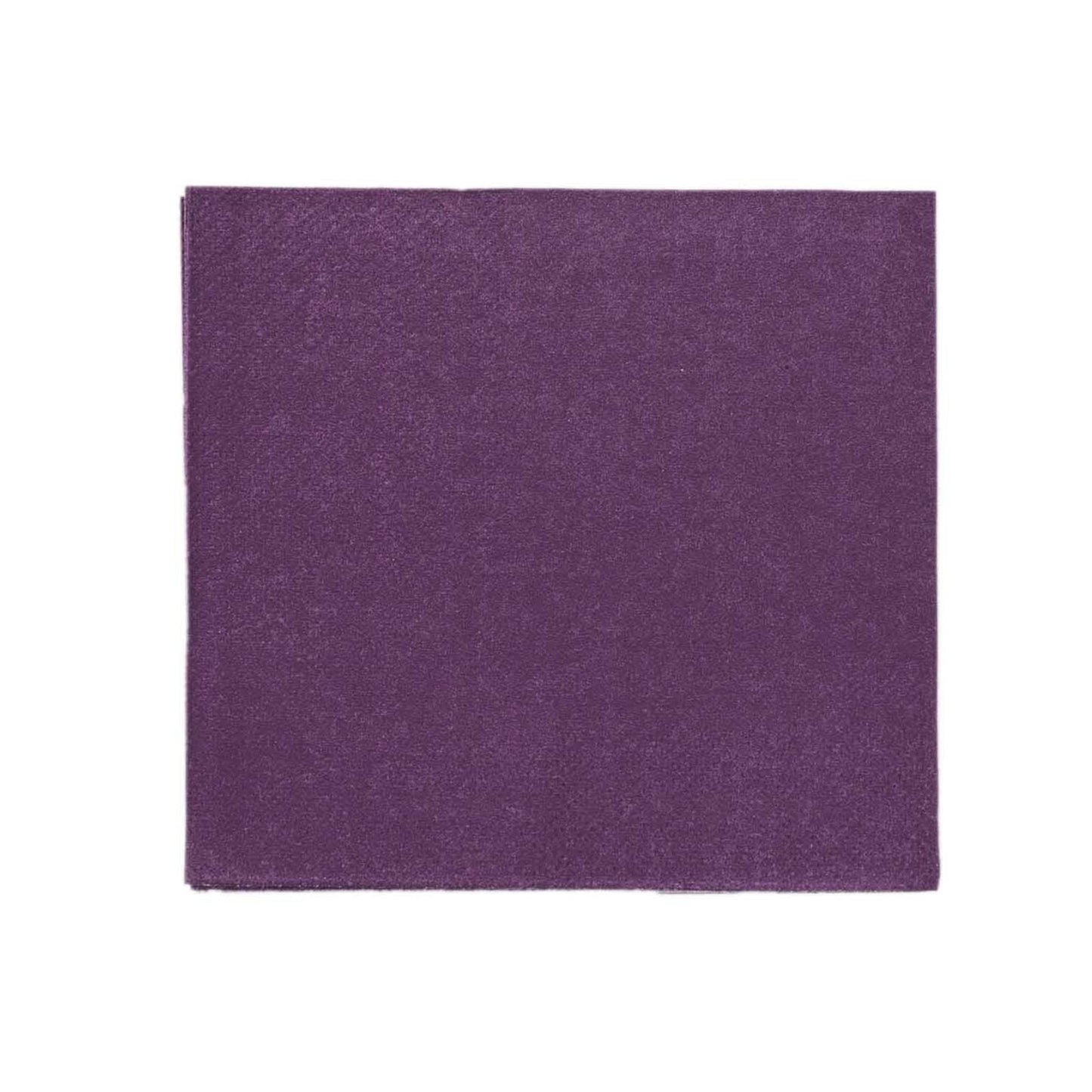 50 Pack Purple Soft 2-Ply Disposable Cocktail Napkins, Paper Beverage Napkins 18 GSM - 5"x5"