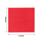 50 Pack Red Soft 2-Ply Disposable Cocktail Napkins, Paper Beverage Napkins 18 GSM - 5"x5"