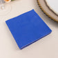 50 Pack 5"x5" Royal Blue Soft 2-Ply Disposable Cocktail Napkins, Paper Beverage Napkins - 18 GSM