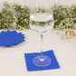 50 Pack 5"x5" Royal Blue Soft 2-Ply Disposable Cocktail Napkins, Paper Beverage Napkins - 18 GSM
