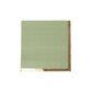 50 Pack Sage Green Disposable Cocktail Napkins with Gold Foil Edge, Soft 2 Ply Paper Beverage Napkins - 5"x5"