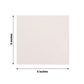 50 Pack 5"x5" White Soft 2-Ply Disposable Cocktail Napkins, Paper Beverage Napkins - 18 GSM