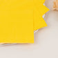 50 Pack 5"x5" Yellow Soft 2-Ply Disposable Cocktail Napkins, Paper Beverage Napkins - 18 GSM
