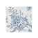 Matte blue french toile pattern