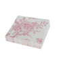 50 Pack 2-Ply Paper Beverage Napkins in Matte Pink and White French Toile Floral Pattern, Highly Absorbent Soft Disposable Cocktail Napkins