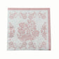 50 Pack 2-Ply Paper Beverage Napkins in White Matte Pink Damask Floral Pattern, Disposable Cocktail Napkins - Highly Absorbent & Soft