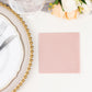 20 Pack Dusty Rose Linen-Feel Cocktail Napkins, Premium Cloth-Like Airlaid Paper Beverage Napkins, Disposable Soft and Absorbent Hand Towels