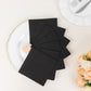 20 Pack Black Linen-Feel Cocktail Napkins, Premium Cloth-Like Airlaid Paper Beverage Napkins, Disposable Soft and Absorbent Hand Towels
