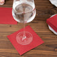 20 Pack Burgundy Linen-Feel Cocktail Napkins, Premium Cloth-Like Airlaid Paper Beverage Napkins, Disposable Soft and Absorbent Hand Towels