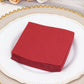 20 Pack Burgundy Linen-Feel Cocktail Napkins, Premium Cloth-Like Airlaid Paper Beverage Napkins, Disposable Soft and Absorbent Hand Towels
