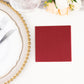 20 Pack Burgundy Linen-Feel Cocktail Napkins, Premium Cloth-Like Airlaid Paper Beverage Napkins, Disposable Soft and Absorbent Hand Towels