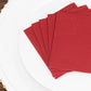 20 Pack Burgundy Linen-Feel Cocktail Napkins, Premium Cloth-Like Airlaid Paper Beverage Napkins, Disposable Soft and Absorbent Hand Towels