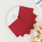 20 Pack Burgundy Linen-Feel Cocktail Napkins, Premium Cloth-Like Airlaid Paper Beverage Napkins, Disposable Soft and Absorbent Hand Towels