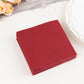 20 Pack Burgundy Linen-Feel Cocktail Napkins, Premium Cloth-Like Airlaid Paper Beverage Napkins, Disposable Soft and Absorbent Hand Towels
