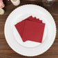 20 Pack Burgundy Linen-Feel Cocktail Napkins, Premium Cloth-Like Airlaid Paper Beverage Napkins, Disposable Soft and Absorbent Hand Towels