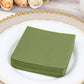 20 Pack Olive Green Linen-Feel Cocktail Napkins, Premium Cloth-Like Airlaid Paper Beverage Napkins, Disposable Soft and Absorbent Hand Towels