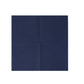 Navy blue linen-feel cocktail napkin, soft and absorbent, disposable.