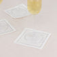 Disposable Cotton Cocktail Napkins – 50 White 4.5" x 4.5" Napkins for High-End Bars, Receptions & Parties