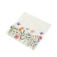 50 Pack Wildflower Butterfly Paper Beverage Napkins, Soft 2 Ply Highly Absorbent Disposable Luncheon Cocktail Napkins - 6.5"x6.5"