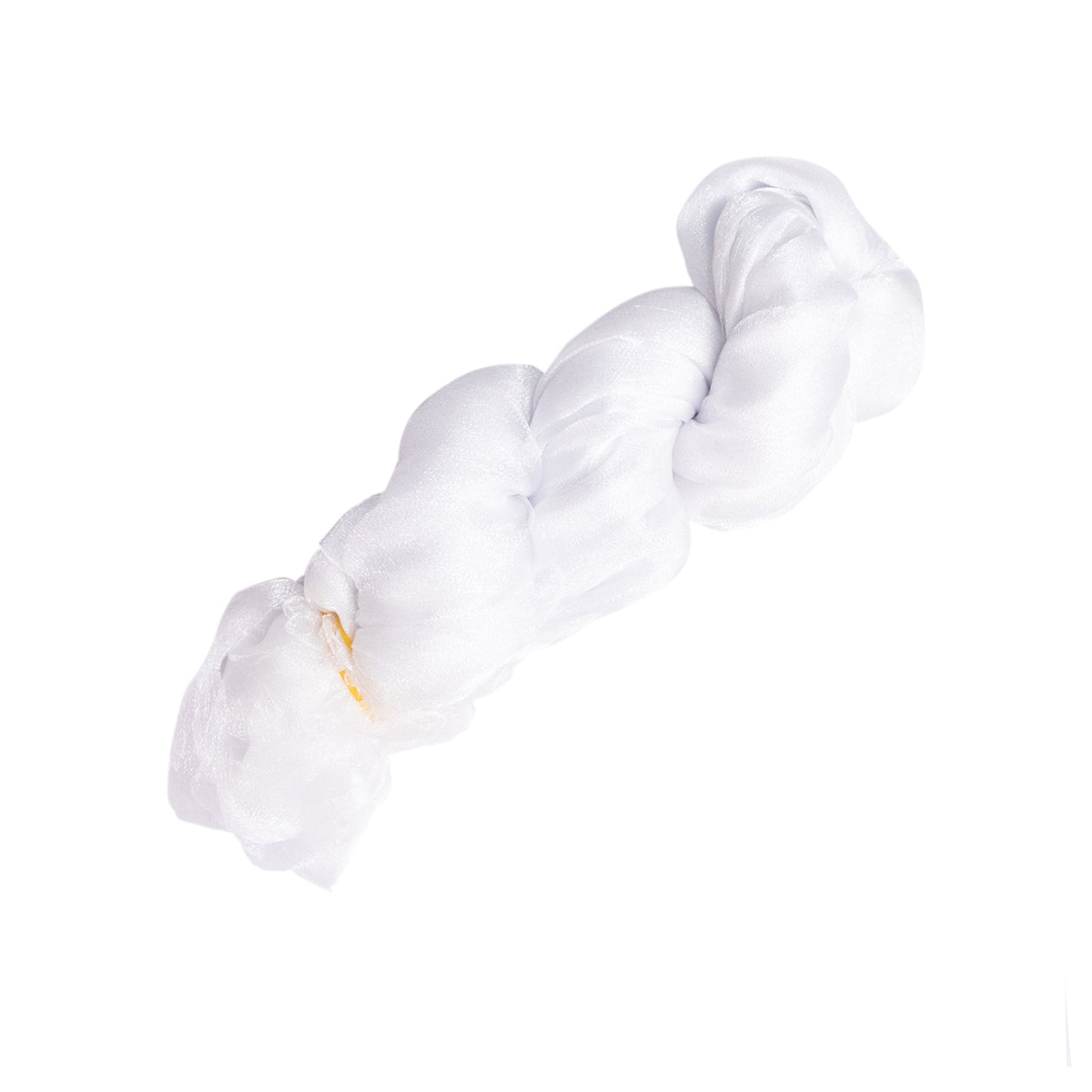 White sheer crinkled organza dinner napkin, premium shimmer decorative wedding napkin.