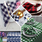 5 Pack | Yellow/White Buffalo Plaid Cloth Dinner Napkins, Gingham Style | 15"x15"