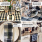 5 Pack | Navy Blue/White Buffalo Plaid Cloth Dinner Napkins, Gingham Style | 15"x15"