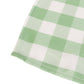 5 Pack Sage Green White Buffalo Plaid Cloth Dinner Napkins, Gingham Style 15"x15"