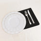 5 Pack Black Cotton Blend Cloth Napkins, Washable Reusable Table Dinner Napkins - 20"x20"