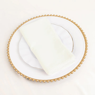Lasting Elegance with Ivory Cotton Blend Napkins
