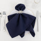 5 Pack Navy Blue Cotton Blend Cloth Napkins, Washable Reusable Table Dinner Napkins - 20"x20"