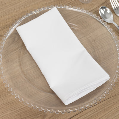 Lasting Elegance with White Cotton Blend Napkins