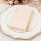 50 Pack Blush Soft 2 Ply Disposable Party Napkins with Gold Foil Edge, Dinner Paper Napkins