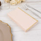 50 Pack Blush Soft 2 Ply Disposable Party Napkins with Gold Foil Edge, Dinner Paper Napkins