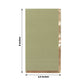 50 Pack Dusty Sage Green Soft 2 Ply Disposable Party Napkins with Gold Foil Edge, Dinner Paper Napkins
