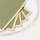 50 Pack Dusty Sage Green Soft 2 Ply Disposable Party Napkins with Gold Foil Edge, Dinner Paper Napkins